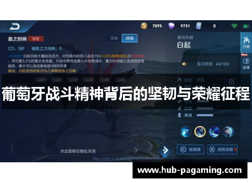 葡萄牙战斗精神背后的坚韧与荣耀征程